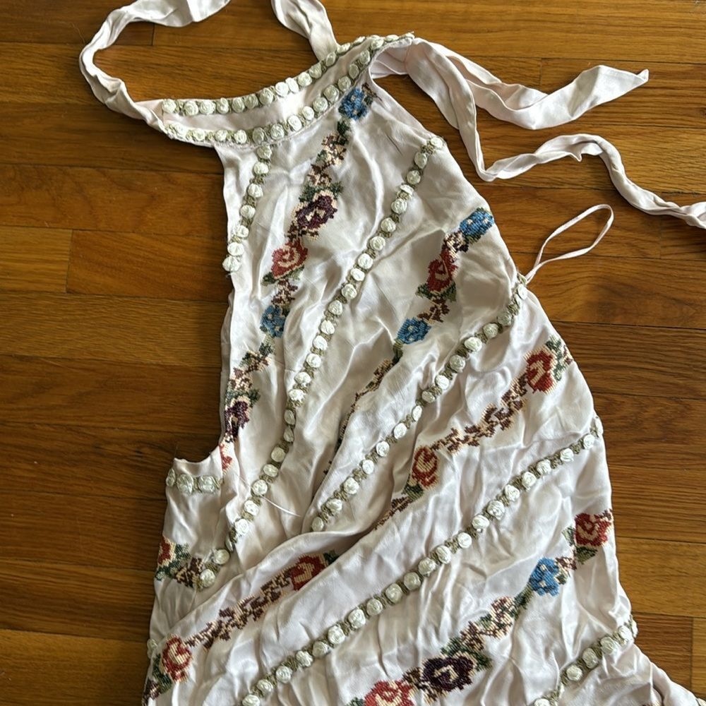 FREE PEOPLE 
Rene Embroidered Mini Dress Medium - Picture 6 of 7